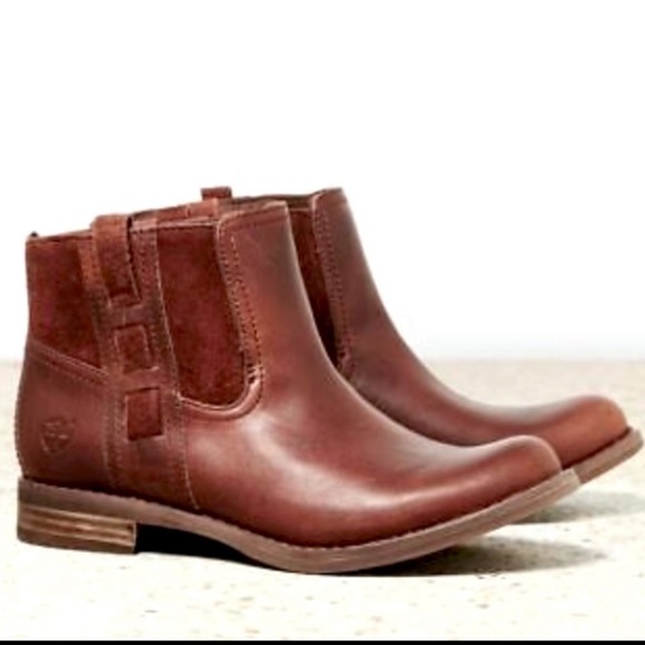 Timberland Brown Leather Earthkeepers Savin Hill Chelsea Ankle Boot Women’s 9.5 - Picture 11 of 11